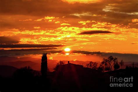 Tuscan Sunset Photograph By Alessandro Landi Pixels