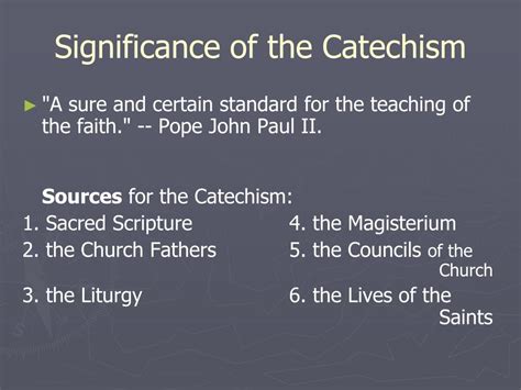 Ppt The Catechism Of The Catholic Church Powerpoint Presentation