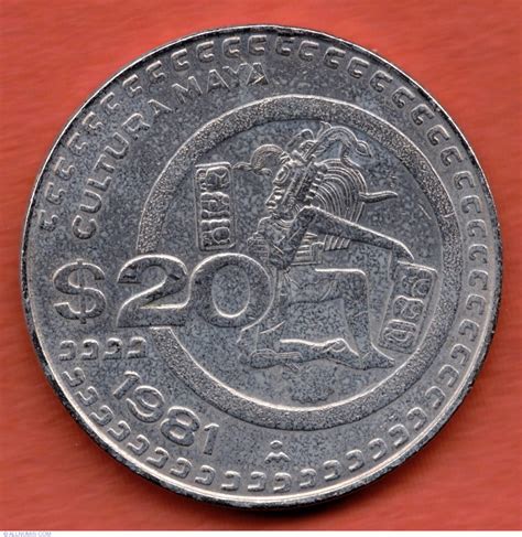 20 Pesos 1981 United Mexican States 1981 1990 Mexico Coin 11056