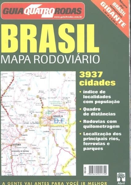 Guia Quatro Rodas Brasil Mapa Rodovi Rio Guia Quatro Rodas Tra A Livraria E Sebo