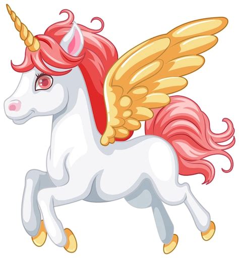 Premium Vector Cute Flying Unicorn Cartoon