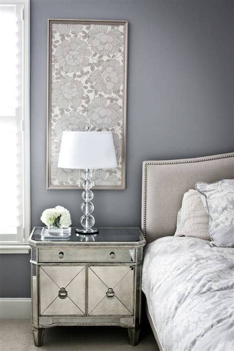Bring both traditional style and understated glamor to your main bedroom with this upholstered panel bed! Easy idea - framed fabric panels for bedside walls. # ...