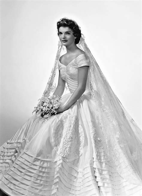 Jacqueline Bouvier Kennedy S Wedding Dress And Veil ~ Teach Me Genealogy
