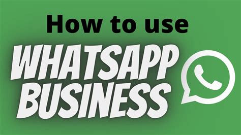 How To Use Whatsapp Business App Youtube