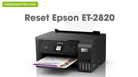 Epson Et 2820 Ink Pad Reset Utility Chipless Printers