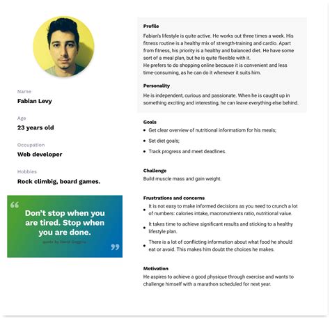 User Persona Template For Your Next Ux Project The Portfolio Of Ilya