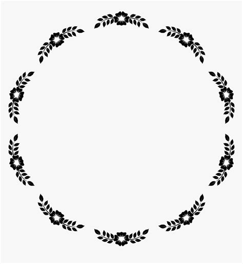Flower Frame Extrapolated 21 Clip Arts Flower Circle Border Clipart