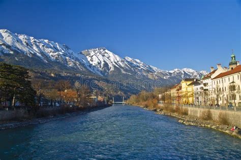 Inn River And City At Innsbruck Stock Image Image 25407269