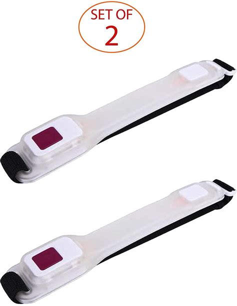 Led Running Lights For Runners Armband 2 Pack Reflective Gear