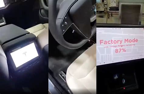 Tesla Model S Refresh Quick Interior Look Shows 8 2nd Row Screen