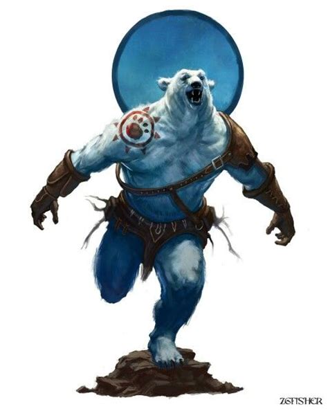 Polar Bear Warrior Fantasy Creatures Fantasy Monster Creature Art