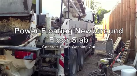 Cork floating floor when installing cork floating floor over concrete or terrazzo, installation instructions: Power floating concrete floor slab - YouTube