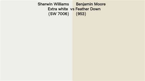 Sherwin Williams Extra White Sw Vs Benjamin Moore Feather Down