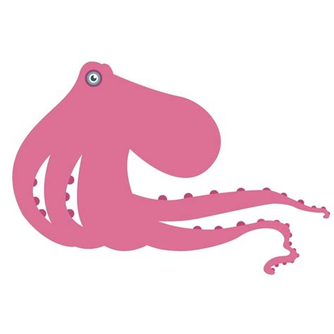 Premium Vector Cute Purple Octopus