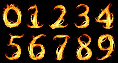 Fiery Numbers Stock Photo Download Image Now Istock