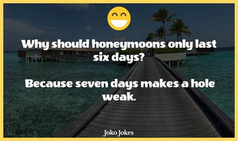 124 Honeymoon Jokes And Funny Puns Jokojokes