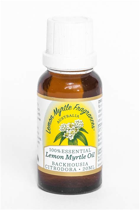 Natural Lemon Myrtle Essential Oil 20ml Australias Own