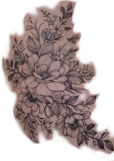 Pin By Tattoo Gavin On Black And Grey Flower Tattoo Black And Grey Tattoos