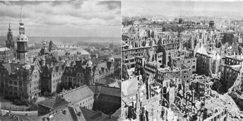 Meine reisetipps zu dresden zeigen euch die facetten der schönen stadt. Devastating photos of Dresden before and after the WWII ...