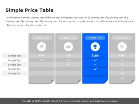 Pricing Factors Powerpoint Template Slideuplift