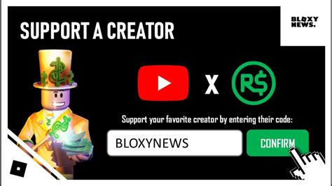 Robloxs New Support A Creator Program Star Codes Youtube
