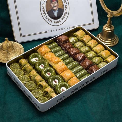 Baklava Pistachio Baklava Assortment Xl Metal Tin Box Etsy