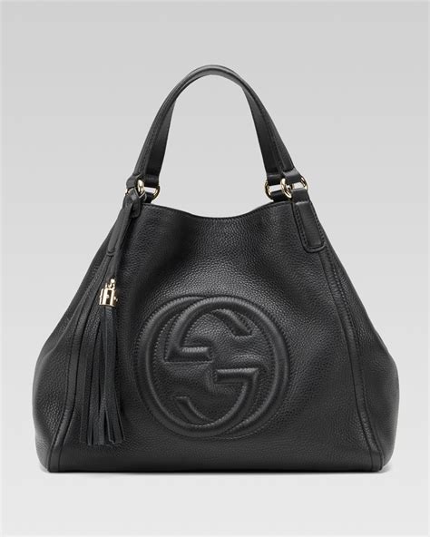 Lyst Gucci Soho Medium Hobo Bag In Black