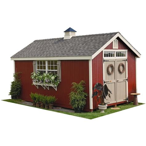 Colonial Williamsburg 10 Ft X 20 Ft Wood Storage Shed Diy Kit With