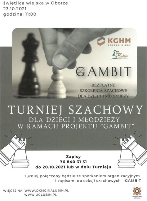 Turniej Szachowy Dla Dzieci I M Odzie Y W Ramach Projektu Gambit