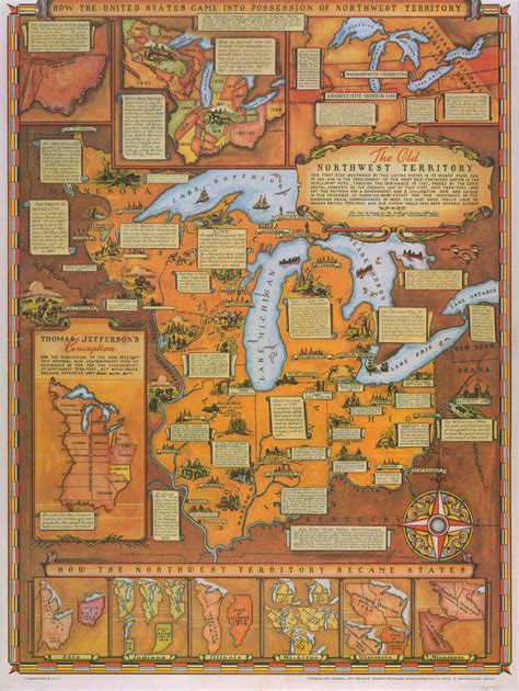 Historical Map Of The Old Northwest Territory Curtis Wright Maps
