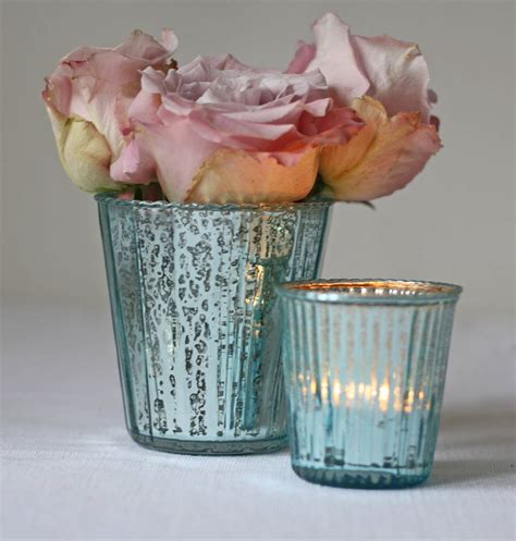Ribbed Mercury Glass Vase Or Votive By The Wedding Of My Dreams