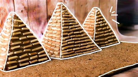 Easy Monuments Making With Waste Materials School Projects Pyramid