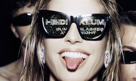 „sunglasses At Night“ Heidi Klum And Tiësto Männer