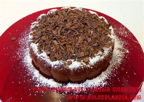Tarta de chocolate y crema chantilli Golosolandia Recetas y vídeos