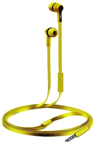 Coby Cve 111 Yel Tangle Free Rush Stereo Earbuds With Built In