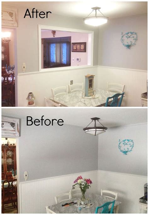 On the wall that the dining room and the kitchen share, the cabinets are accessible from the dining room and from the kitchen and the pass through counter space is the perfect spot to lay out food for a family gathering. Kitchen Wall Pass Through | Kitchen pass, Dining room ...