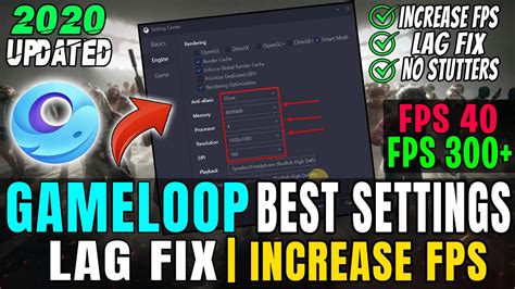 Gameloop Best Settings For Low End Pclaptops Gameloop Lag Fix And