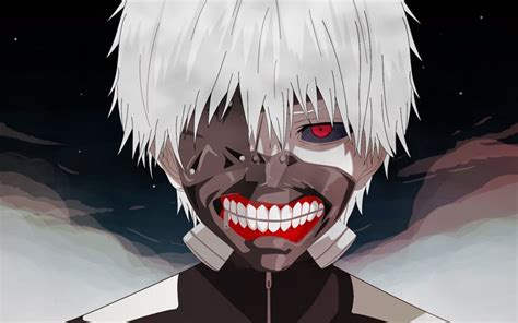 download wallpapers ken kaneki manga tokyo ghoul anime characters red eyes for desktop free