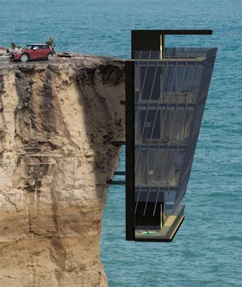 For Those Who Live Life On The Edge New Luxury Home Dangles From Side