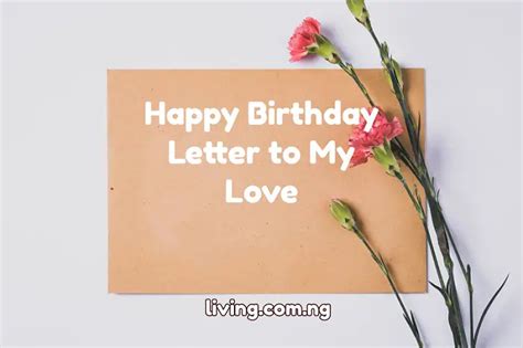 Top Best Happy Birthday Letter To My Love