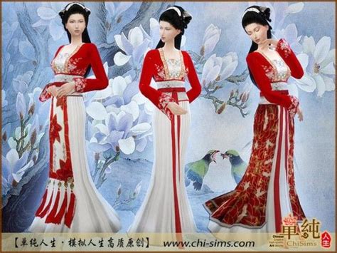 Sims 4 Cc Cheongsam Sfs Sims 4 Chinese Dress Sims 4 C