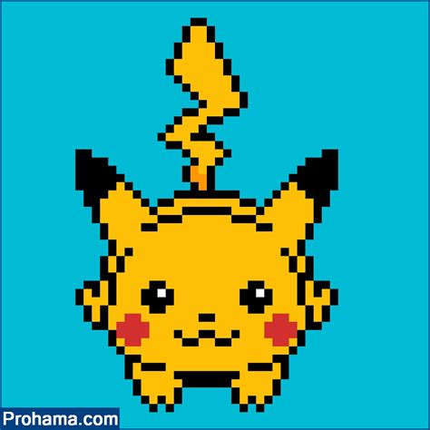 Pikachu Pixel Art Pokemon Pixel Art