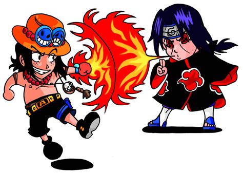 Ace Vs Itachi By 6lm9 On Deviantart