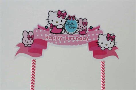 Jual Cake Toppers Hello Kitty Toppers Kue Ultah Hello Kitty Kota