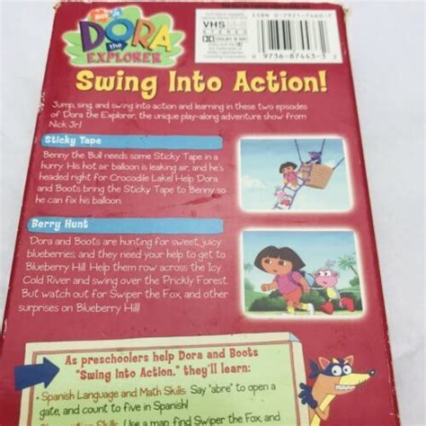 Dora The Explorer Swing Into Action Vhs Tape 2001 Vhs Tapes