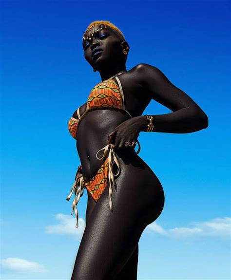 this south sudanese model has the darkest beauty you will ever see 14 pics