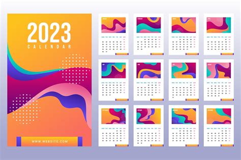 Example Of 2023 Calendar Design Lets Dare To Be Different