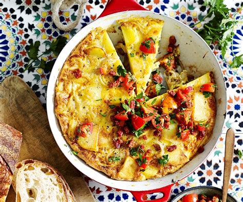 Chock full of flavor, these tortillas make every meal extra delicious. Spanish Tortilla With Chorizo Salsa | Australian Women's Weekly Food
