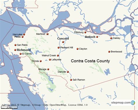 Map Of Contra Costa County Maping Resources