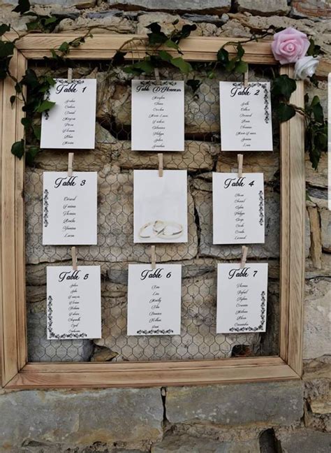 Plan De Table Mariage Fait Maison